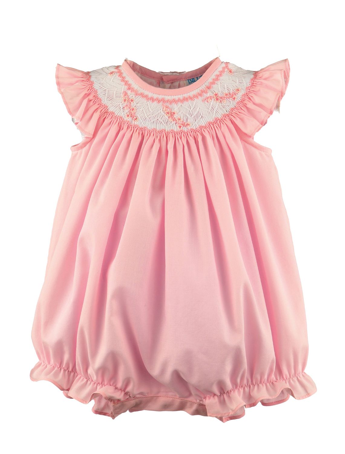 Pink Smocked Combo Bubble