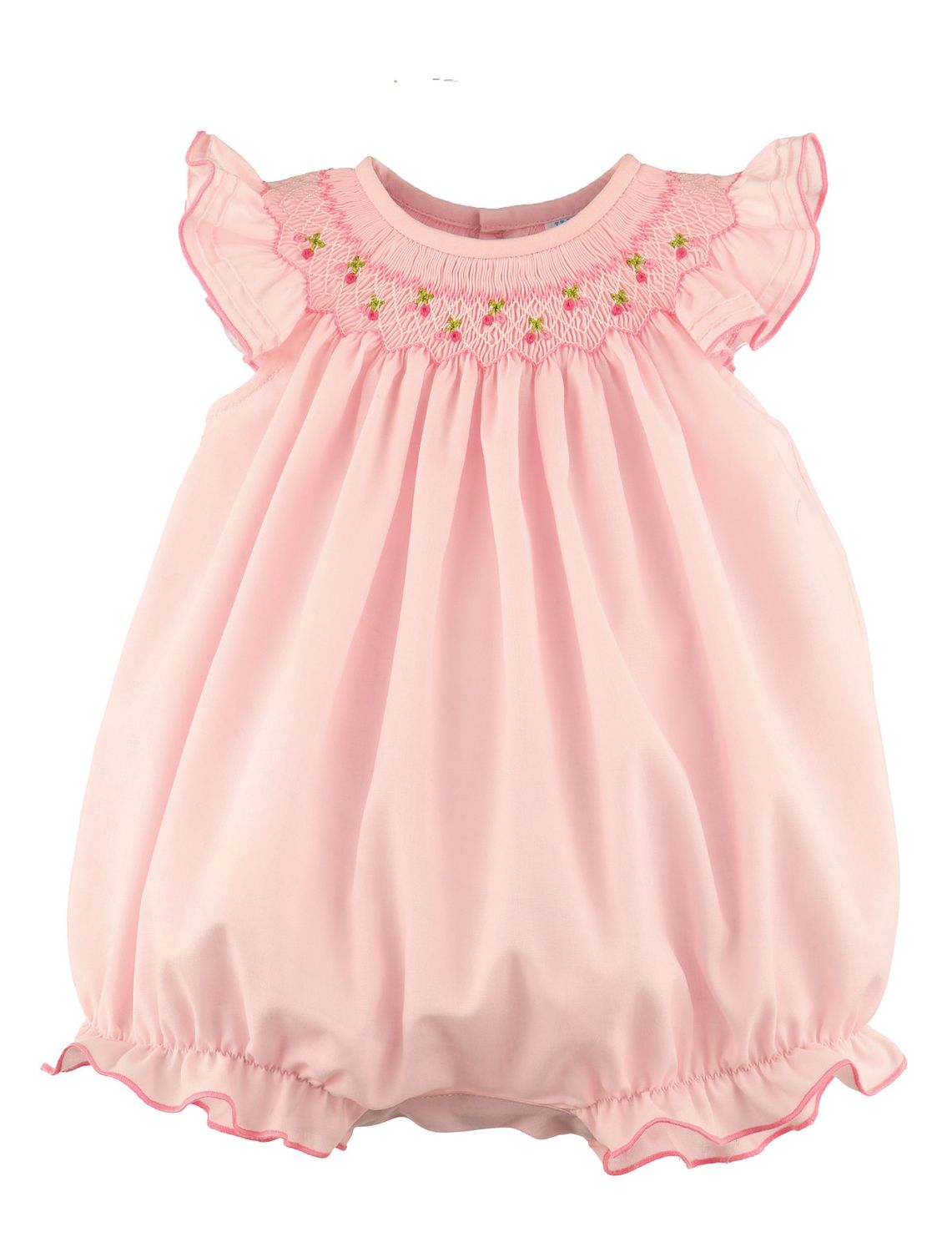 Pink Cherries Smock Bubble