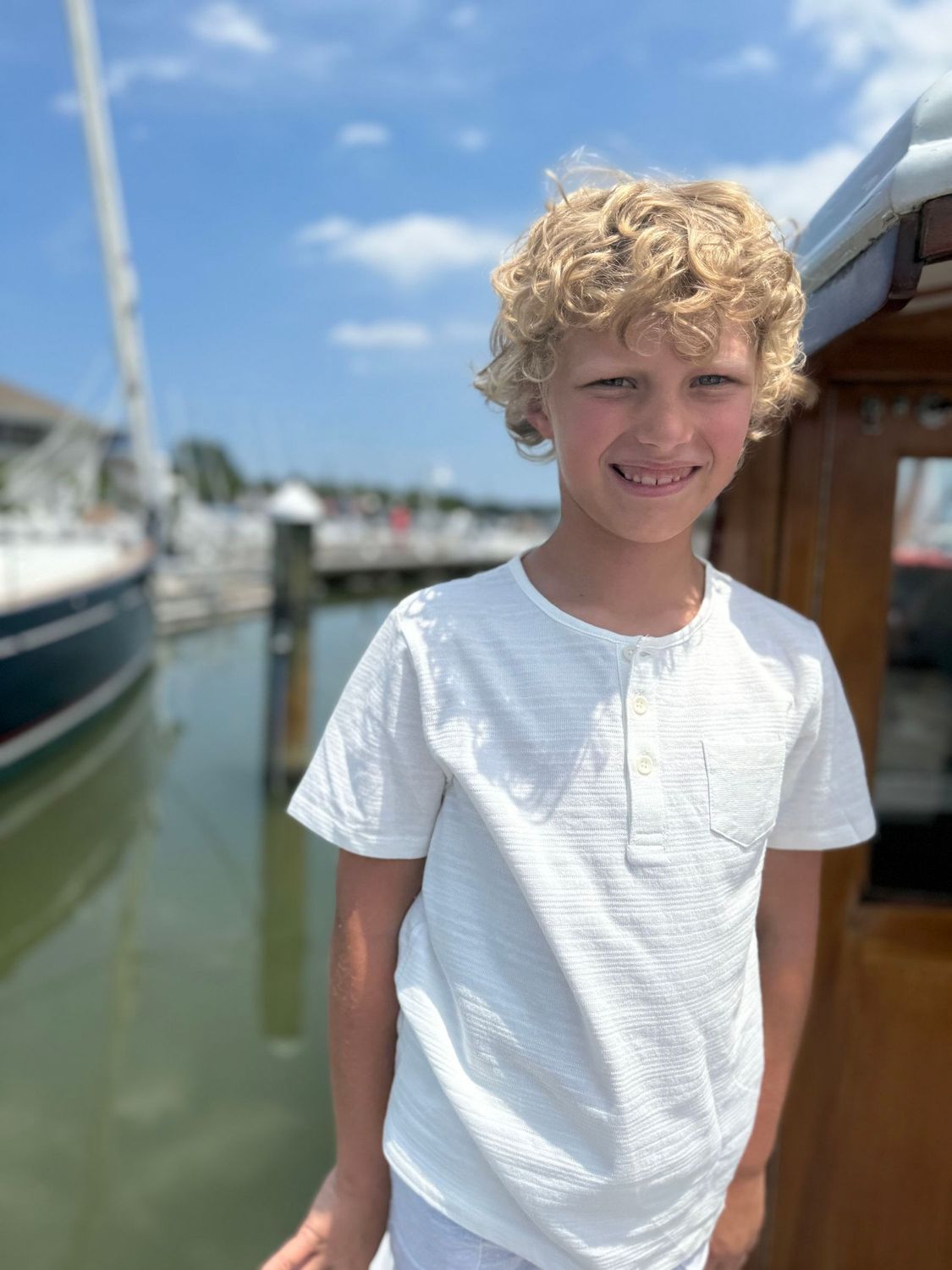 White Ribbed Dodger Henley