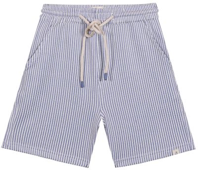 Royal Blue Seersucker Splish Jersey Knit Shorts