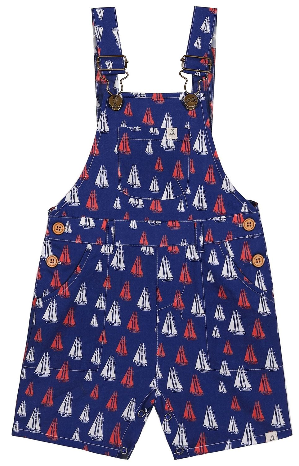 Sailboats Galleon Woven Overalls