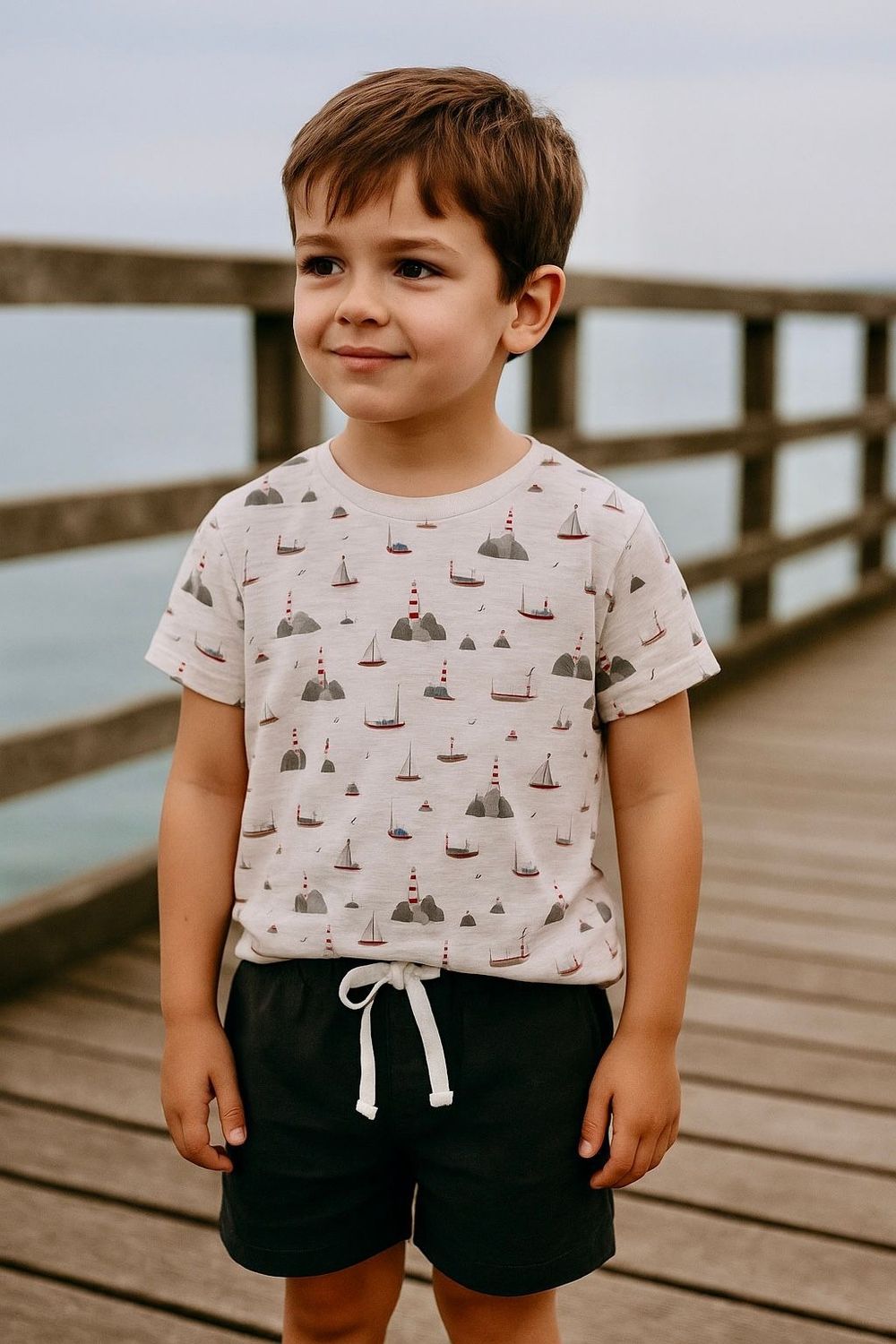 White Harbour All Over Printed Tee