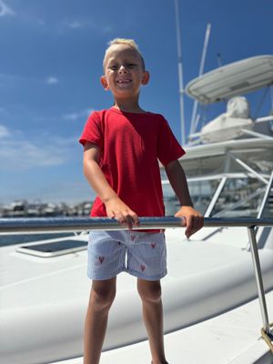 Lobster Seersucker Crew Woven Shorts