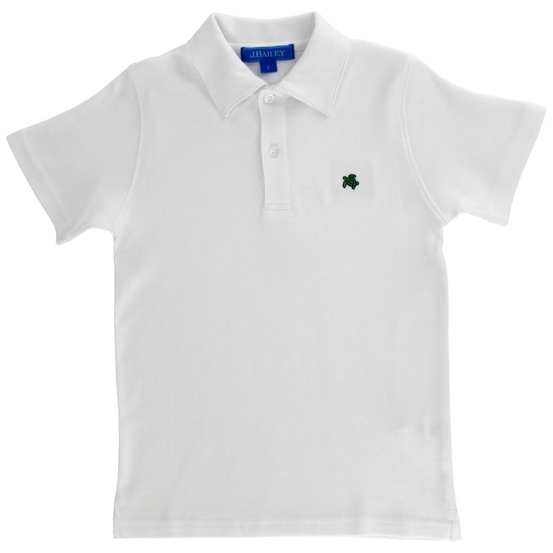 Bailey Boys Short-sleeve White Polo