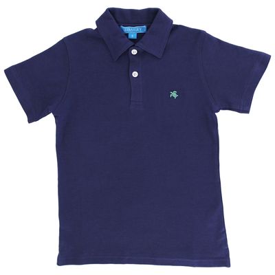 Bailey Boys Short-sleeve Navy Polo