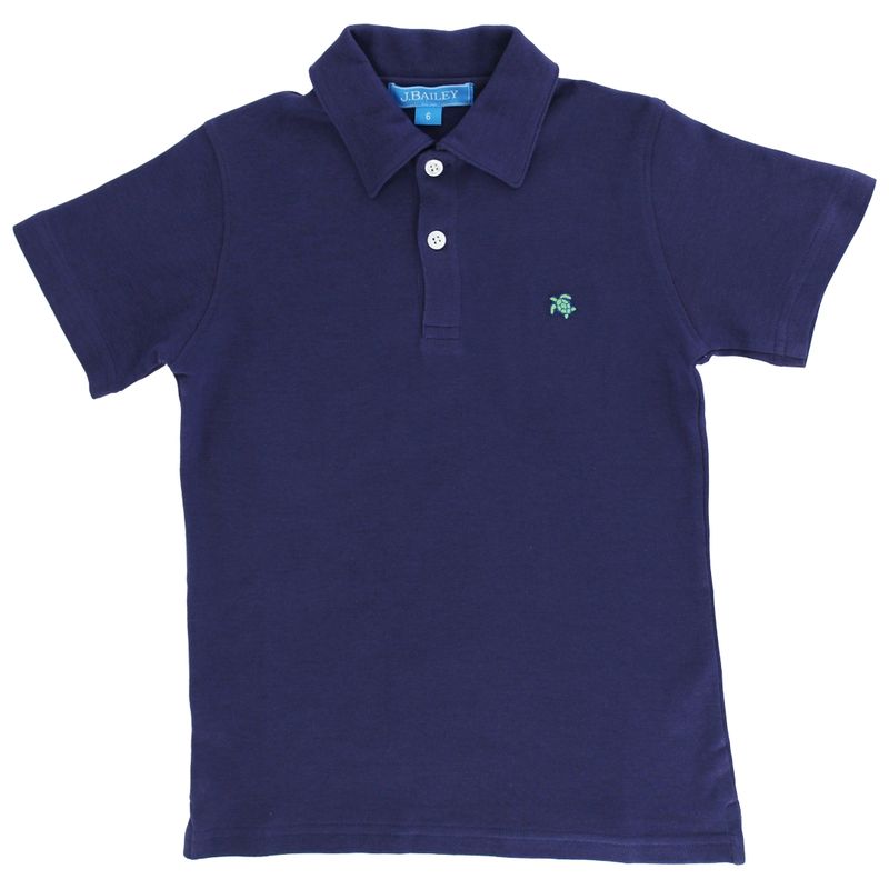 Bailey Boys Short-sleeve Navy Polo