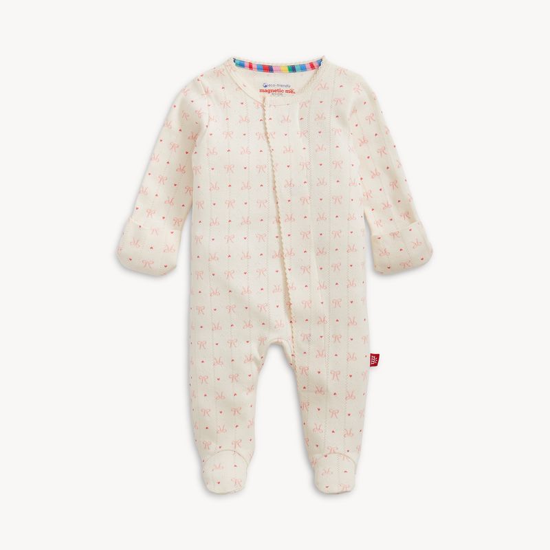 Heart &amp; Bow Pointelle Footie
