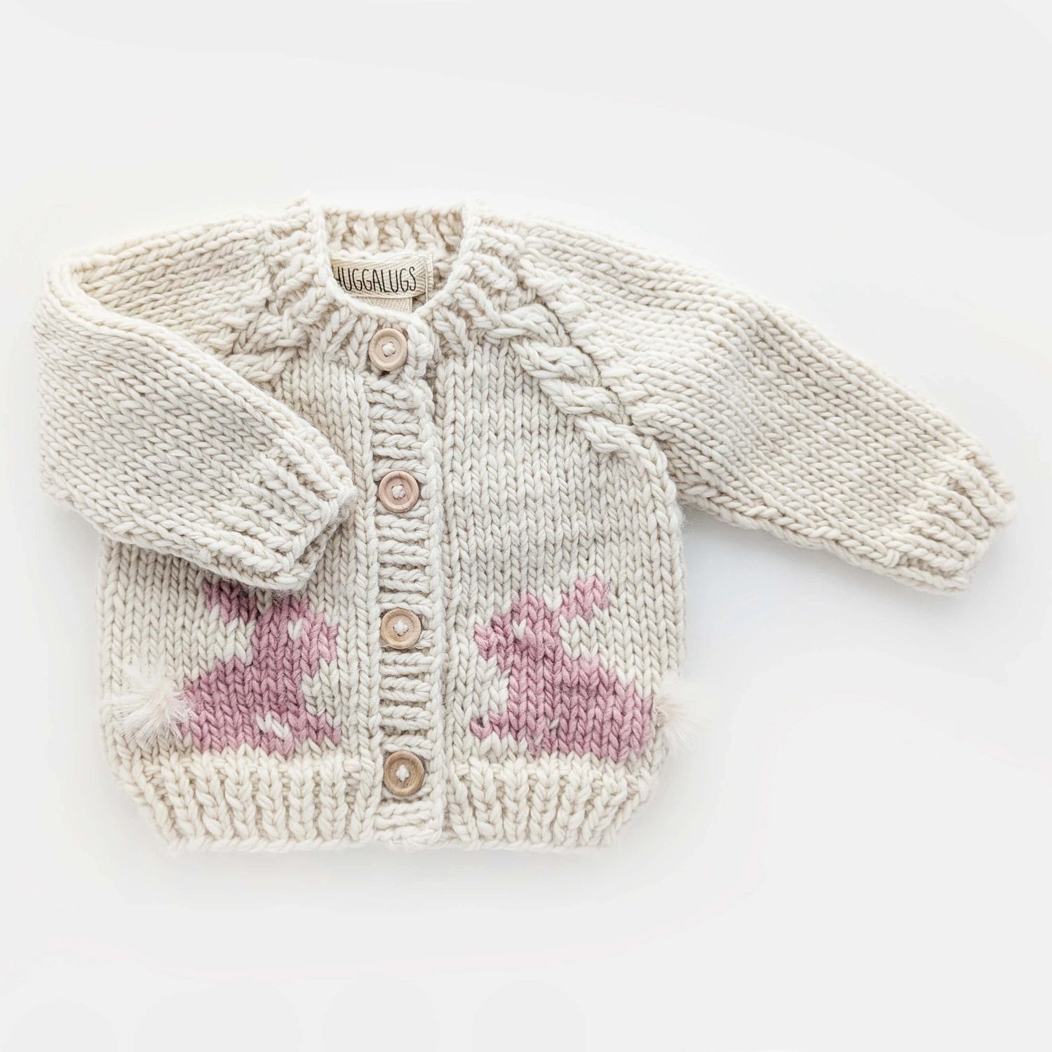 Rosy Pink Bunny Cardigan