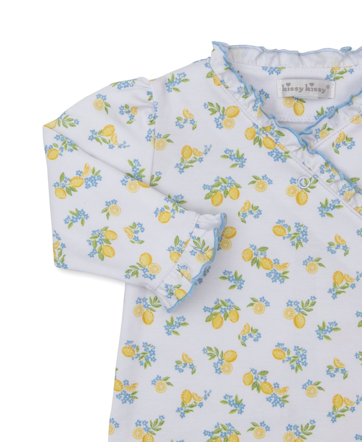 Lemon Blossoms Print Footie