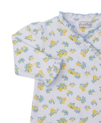 Lemon Blossoms Print Footie