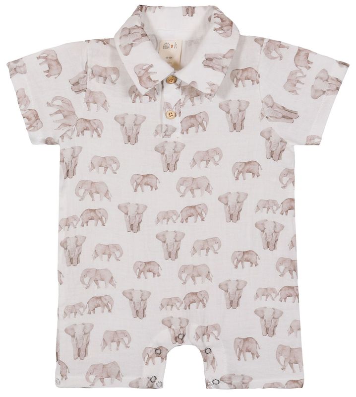 Elephants Finley Romper