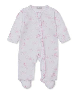 Nightfall Pink Zip Print Footie