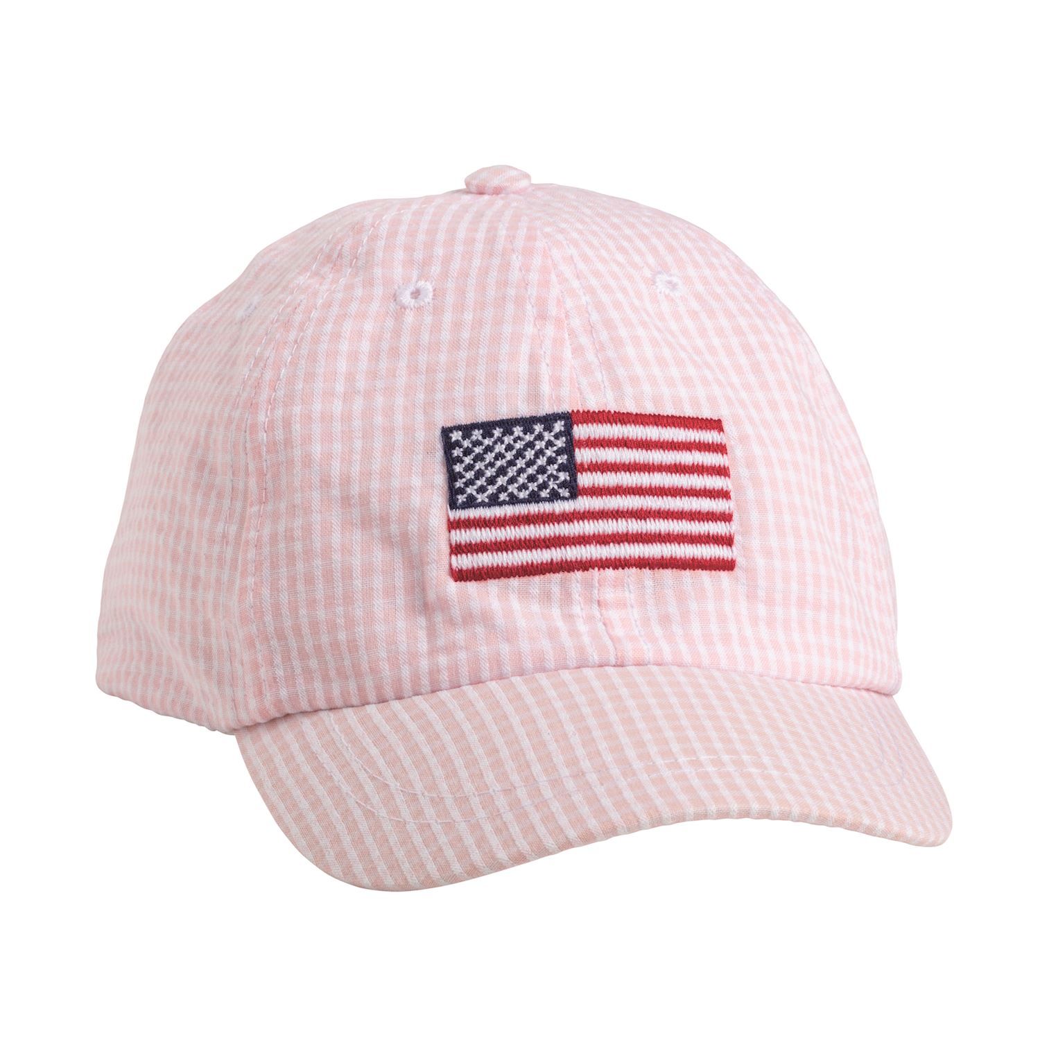 Pink American Flag Embroidered Hat