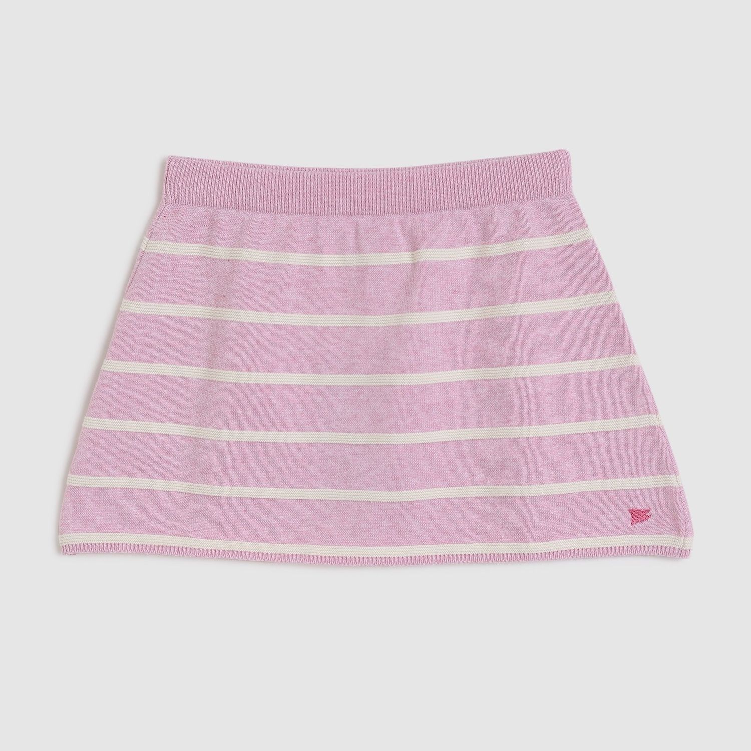 Pink Stripe Sweater Skirt