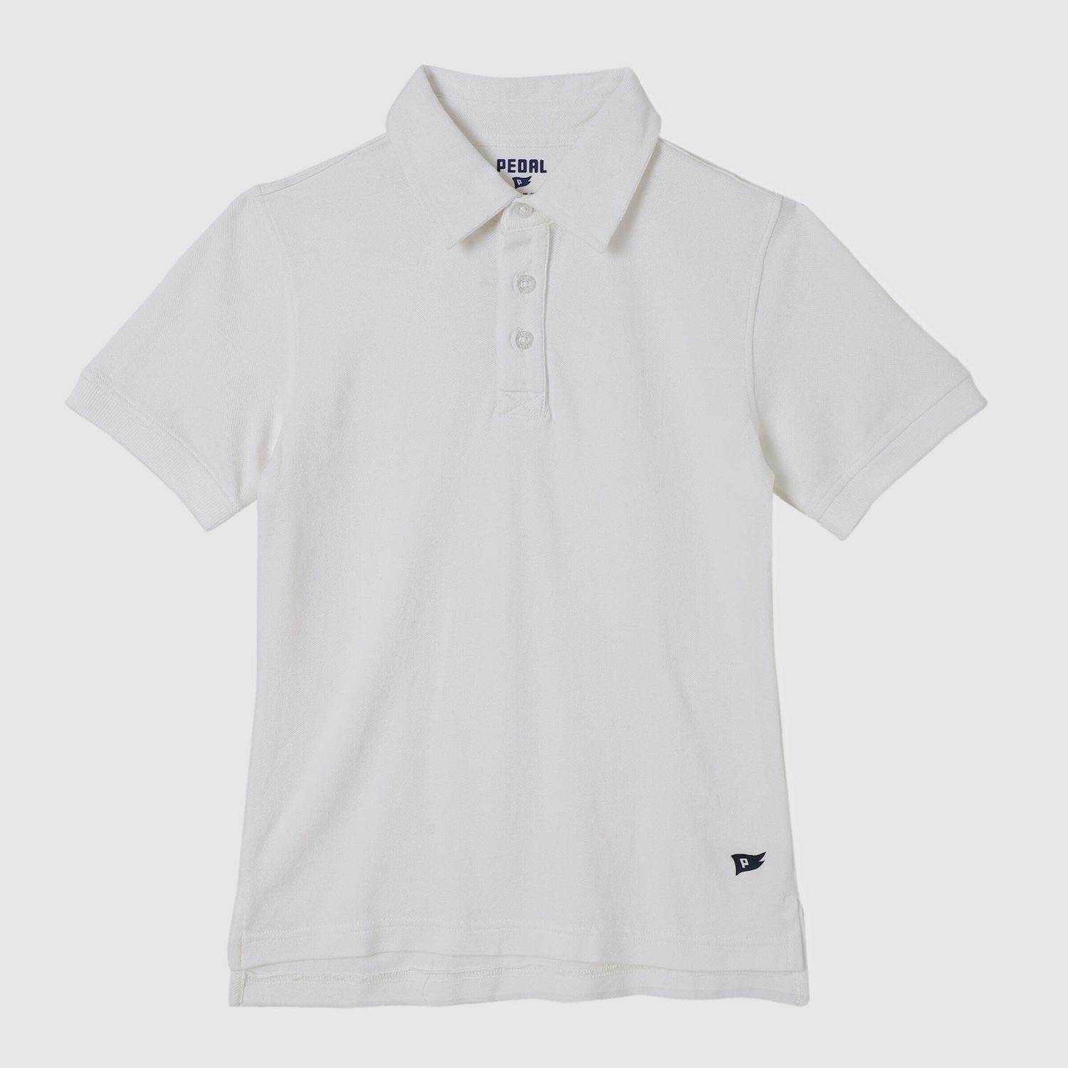 Pedal White Polo Short-sleeve