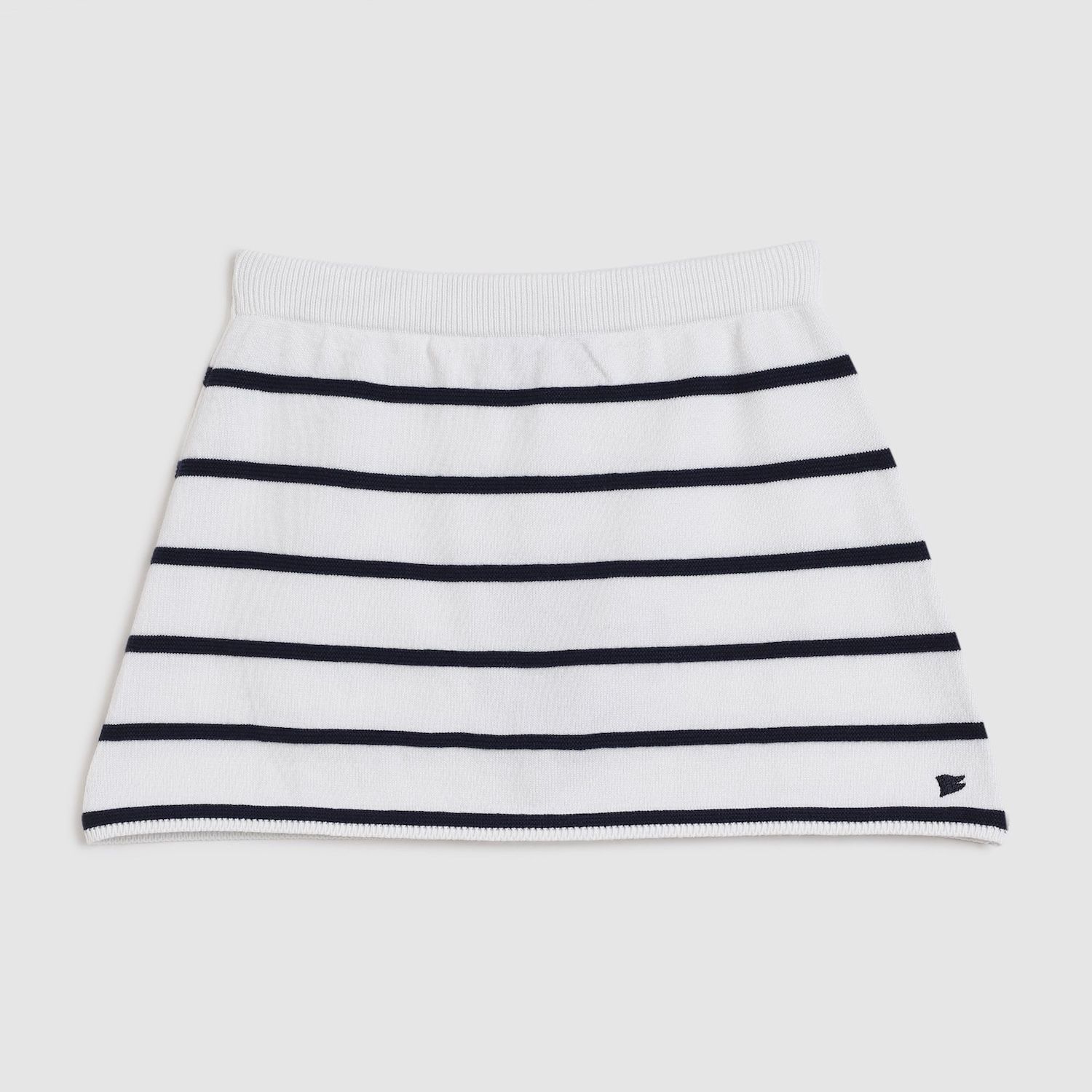 White Stripe Sweater Skirt