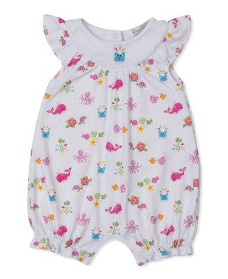 Ocean Antics Pink Print Playsuit