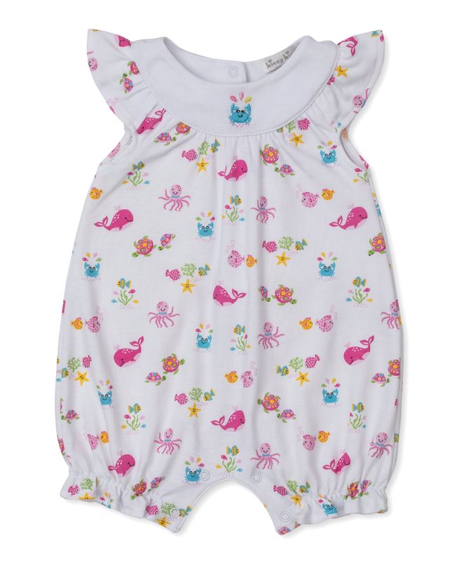 Ocean Antics Pink Print Playsuit