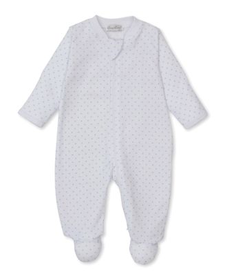 Teddy Bear Love Blue Star Zip Footie