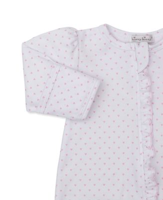 Teddy Bear Love Pink Star Zip Footie