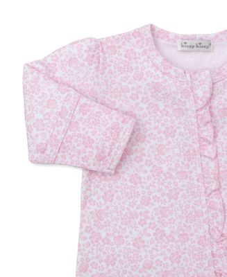 Country Gardens Print Pink Zip Footie