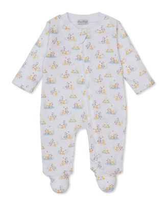 Duck Pond Paddles Print Zip Footie