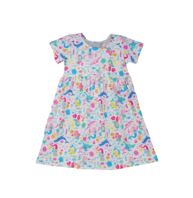 Mermaid Friends Laya Short-sleeve Dress
