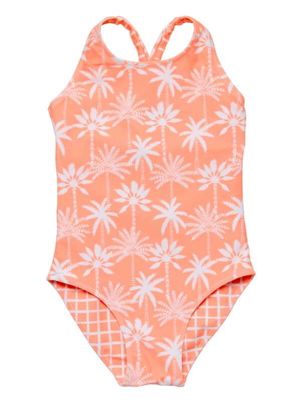 Orange Cali Palm X Back Swimsuit