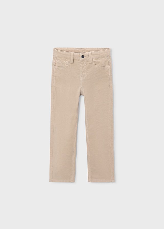 Tan Basic Cord Trousers