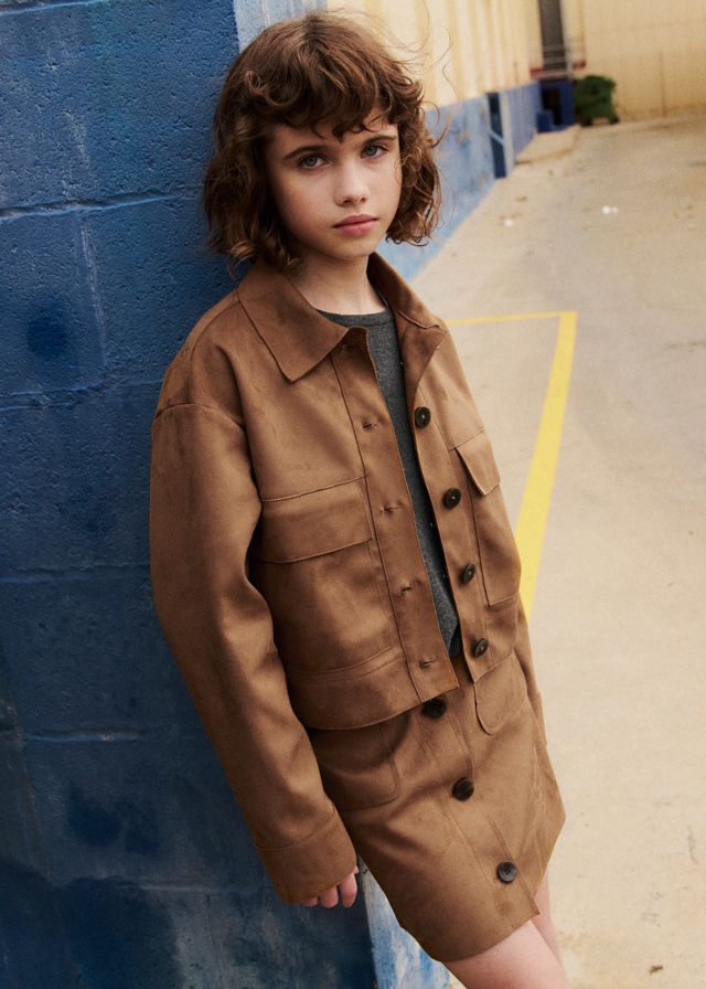 Caramel Suede Skirt