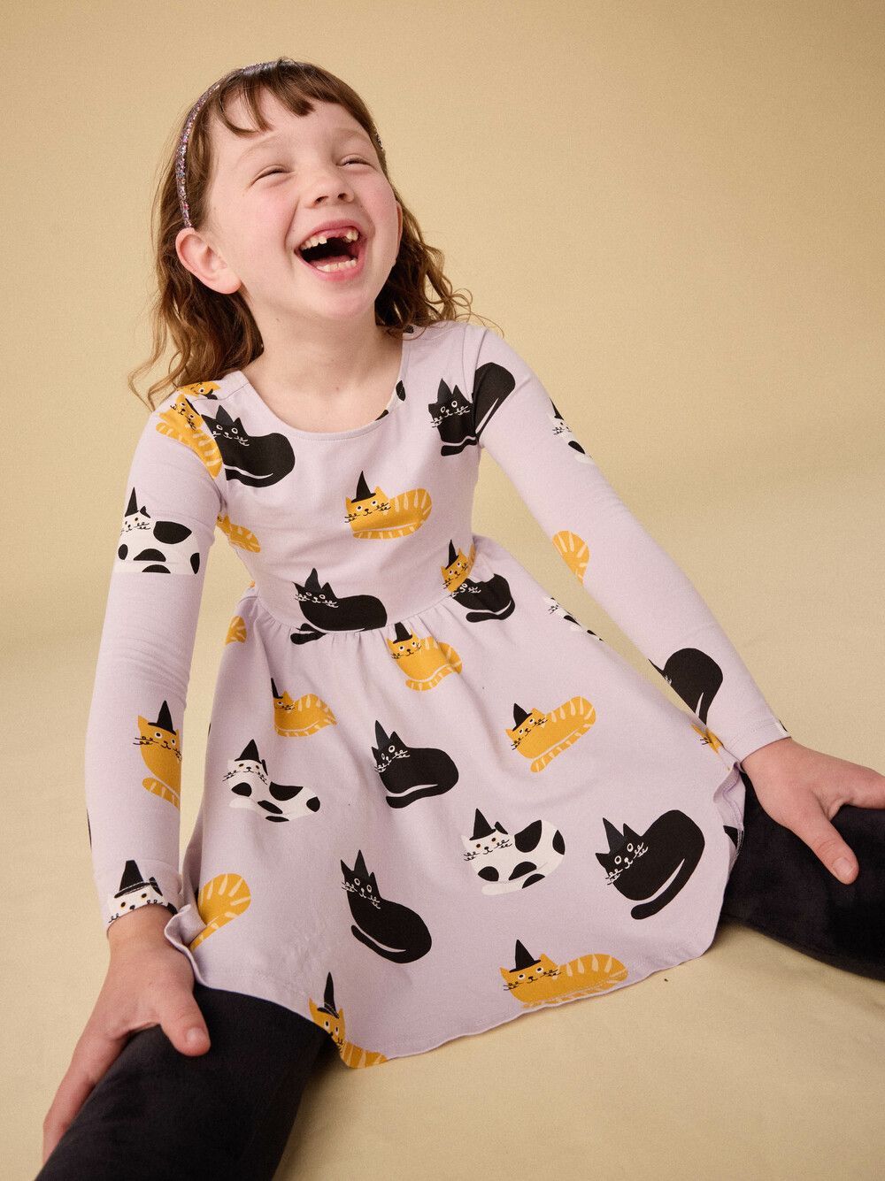 Cats in Hats Printed Ballet Dress