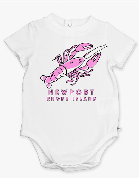 Newport Pink Lobster Onesie