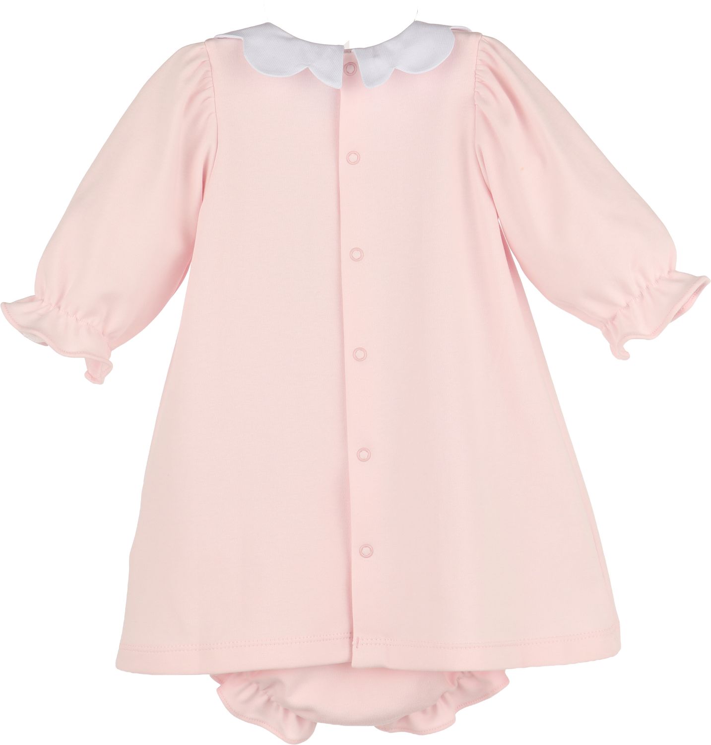 Pink Warm Winter Home Collar Dress