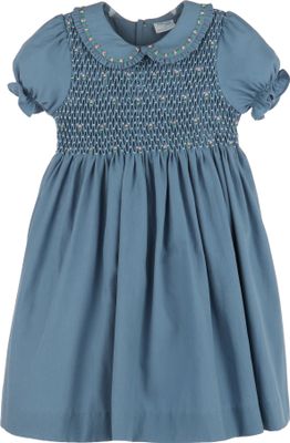 Blue Fall Garden Full Smock Dress