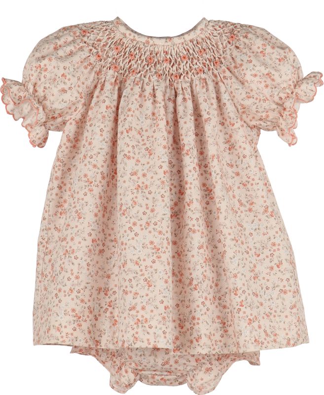 Orange Honeycomb Smock Bishop