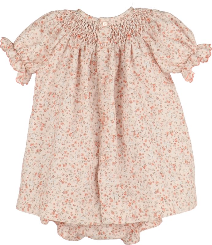 Orange Honeycomb Smock Bishop