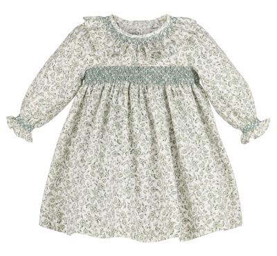 Green Heirloom Floral Dress