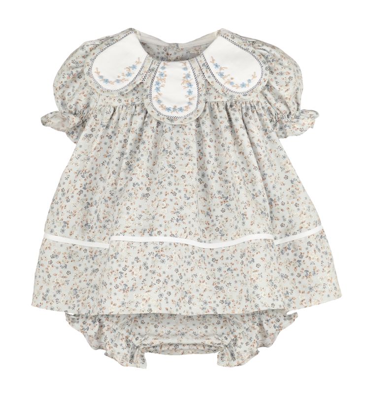 Blue Bloomy Chintz Petal Float