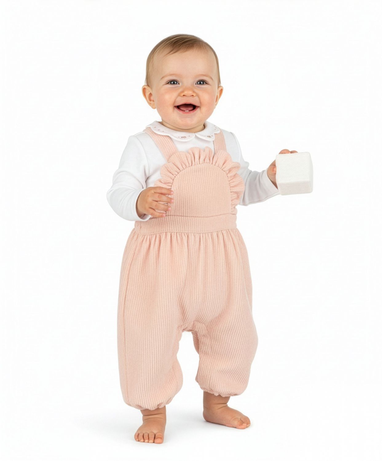 Pink Classic Cord Girl Longall