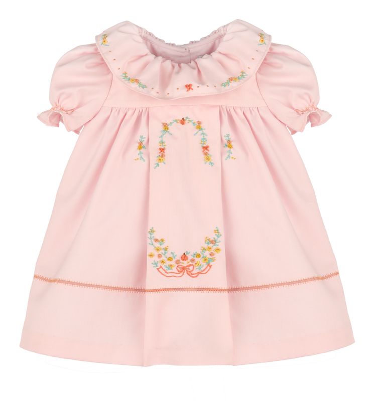 Pink Pumpkin Ruffle Dress
