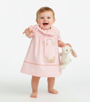 Pink Pumpkin Ruffle Dress