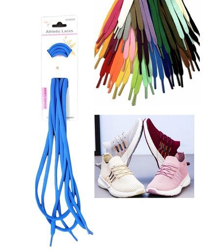 45" Oval Athletic Shoelaces Mixed Colors