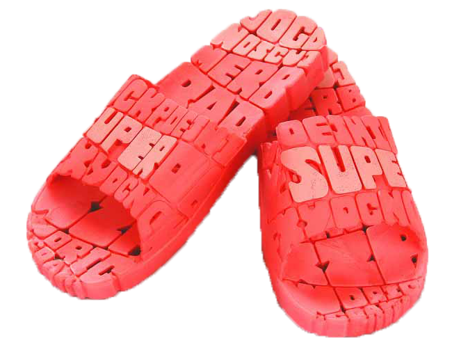 Women's Red Summer Massage Slipper/Sandal