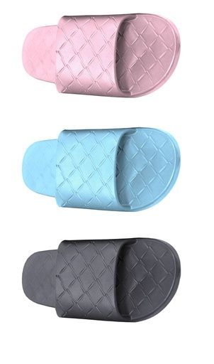 Women's Two Strap Slide on Slippers Mixed Colors