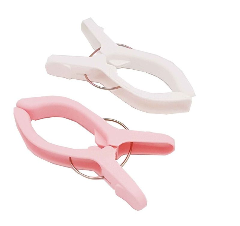 6" Large 2 Pc Plastic Clip Set