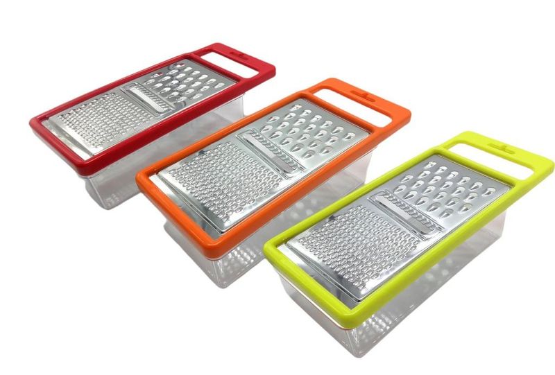 Stainless Steel Grater with Plastic Plate Box