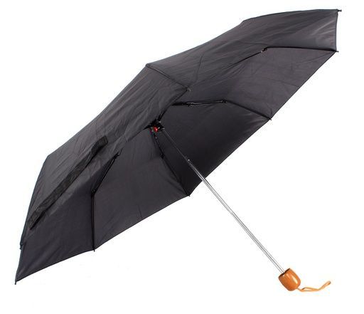 21" Black 3 Section Super Mini Umbrella