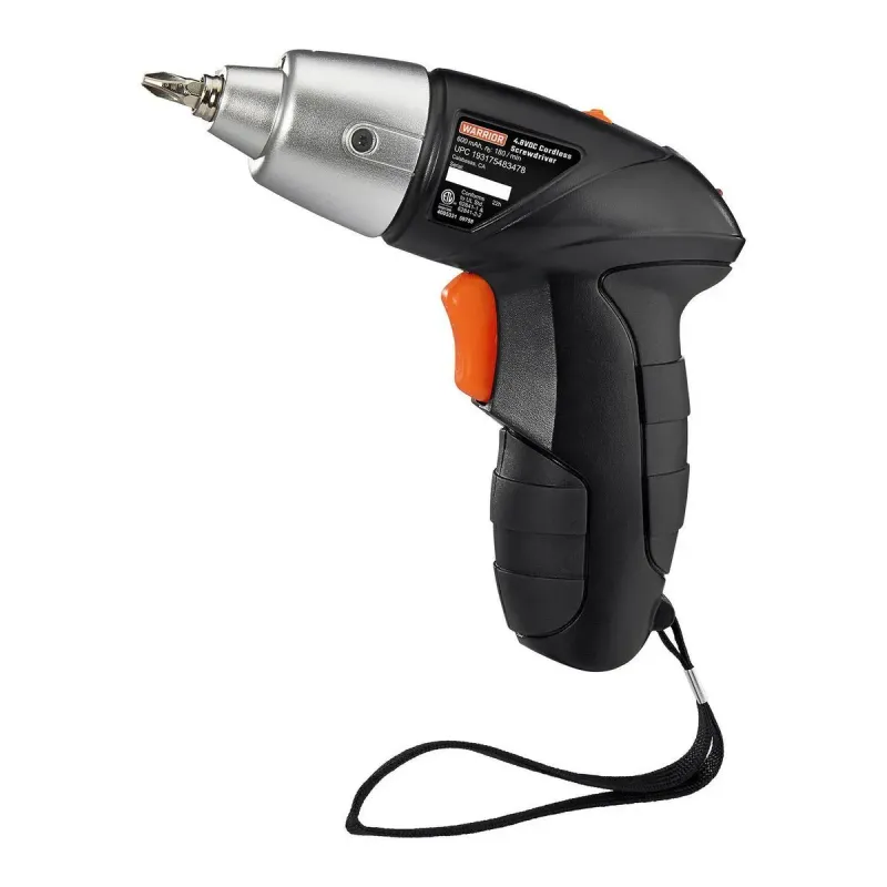 WARRIOR 4.8V Cordless, 1/4 in. Screwdriver Kit
