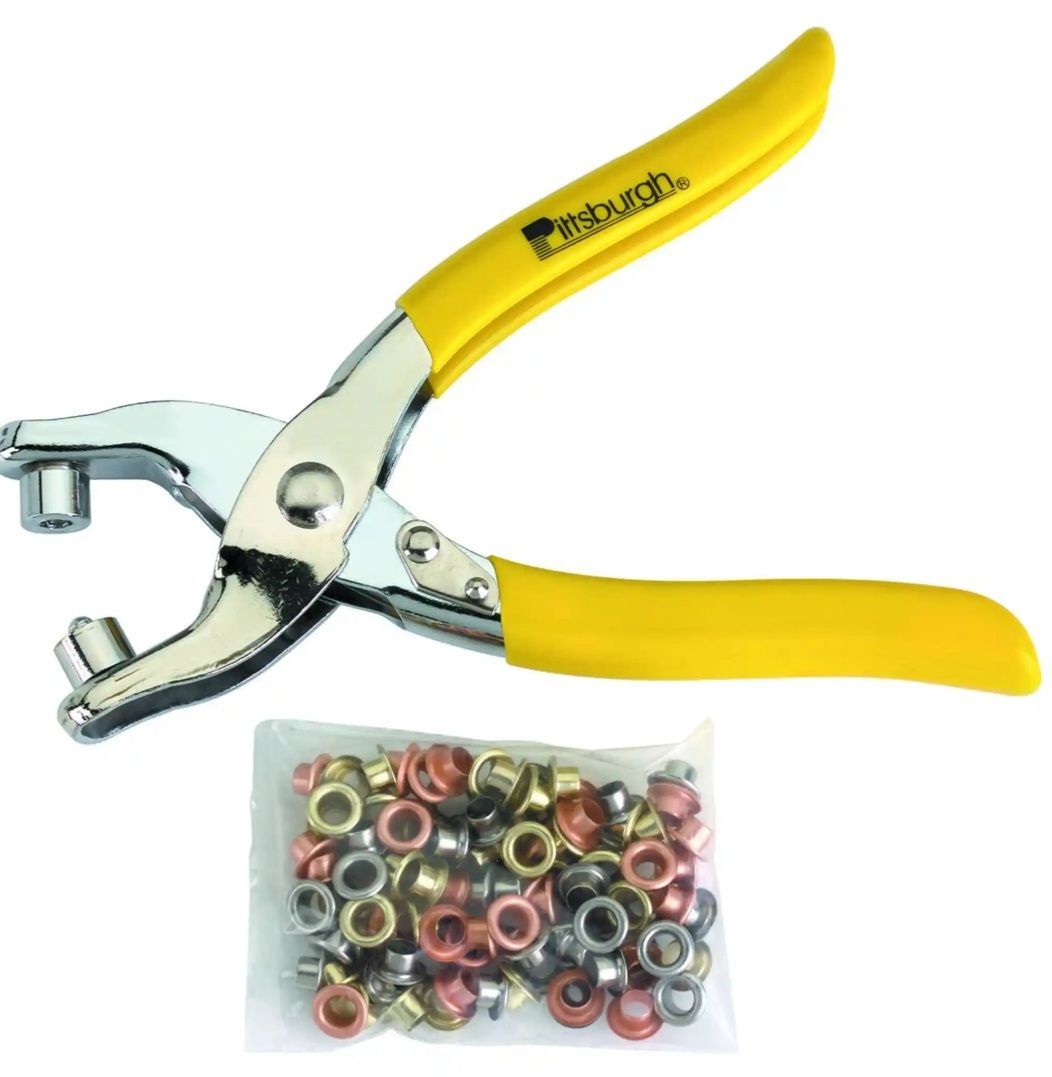 PITTSBURGH Grommet Pliers with 100 Grommets