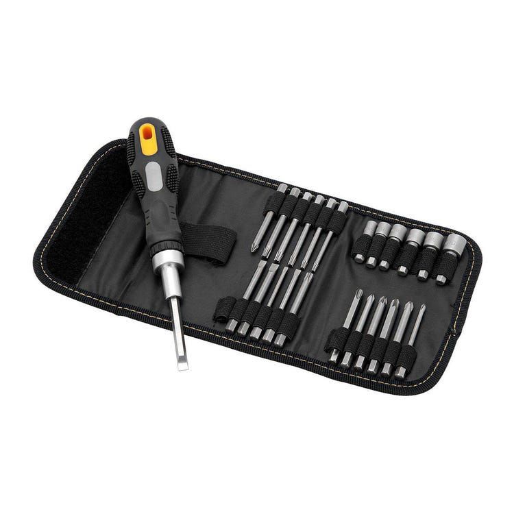 PITTSBURGH Ratcheting Screwdriver Set, 26-Pieces